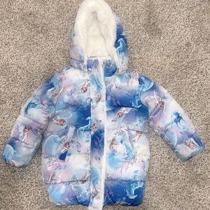Toddler girls puff frozen jacket size 3T